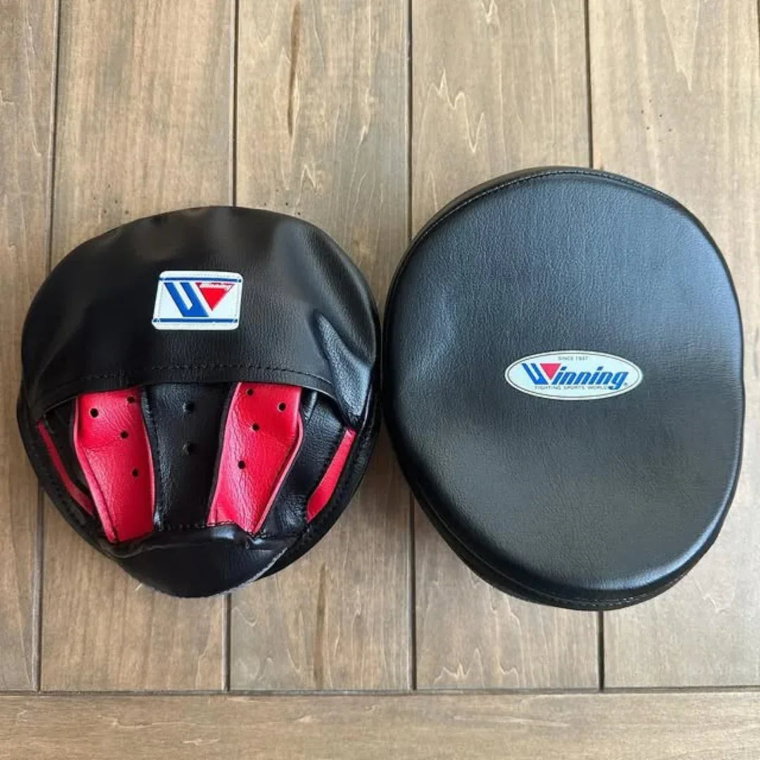 Front Back Winning Black & Red Boxing Punching Mitts